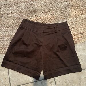 BROWN TROUSER SHORTS